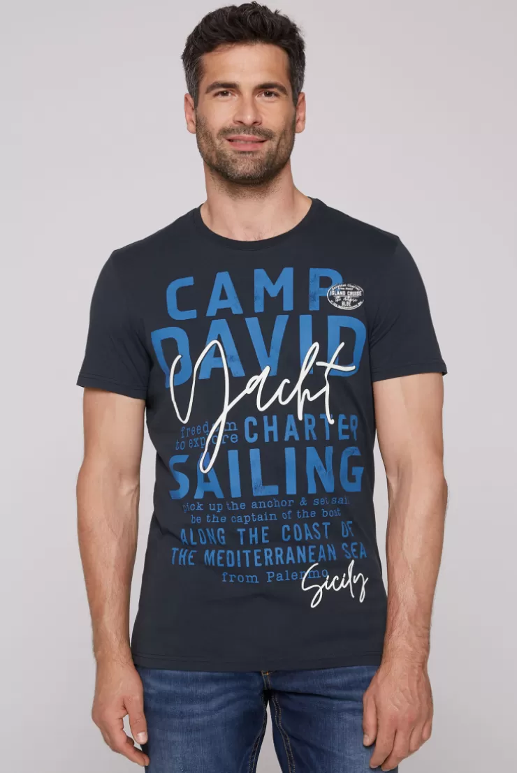 CAMP DAVID & SOCCX T-Shirt Rundhals mit Yacht Print classic navy | S classicnavy Store