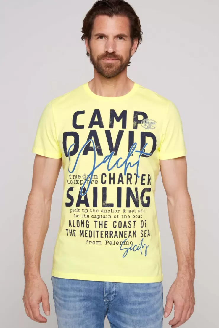 CAMP DAVID & SOCCX T-Shirt Rundhals mit Yacht Print | S sunlight Shop