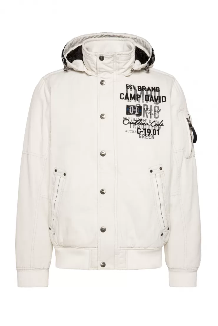 CAMP DAVID & SOCCX Winterblouson mit abtrennbarer Kapuze und Artworks kitt Online