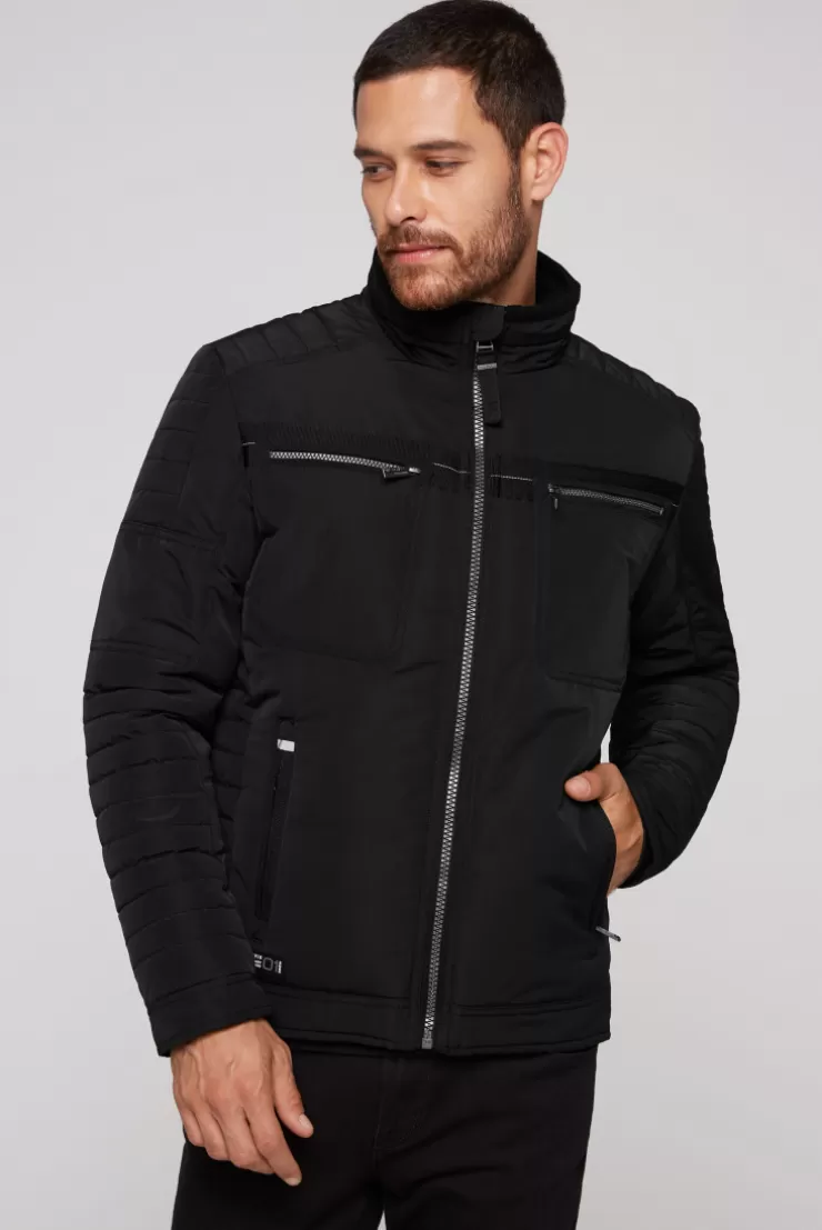 CAMP DAVID & SOCCX Winterjacke im Biker-Design black Sale