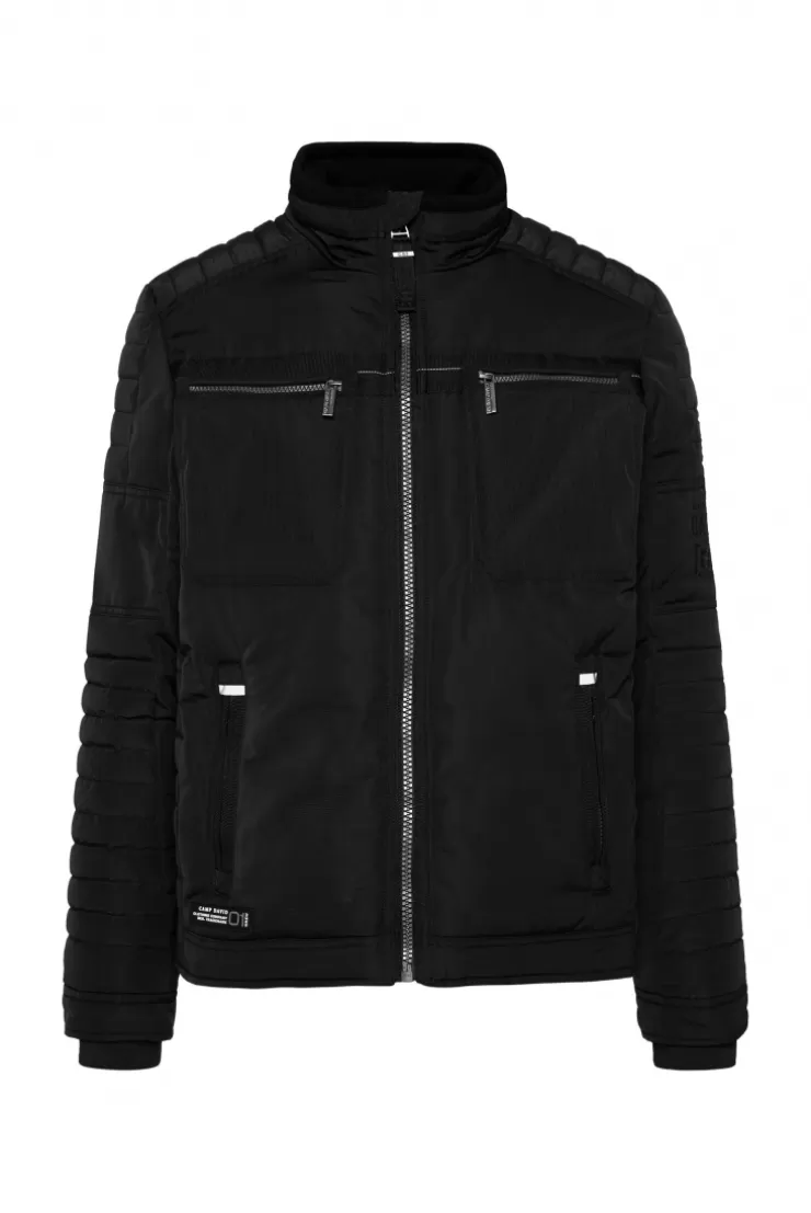 CAMP DAVID & SOCCX Winterjacke im Biker-Design black Sale