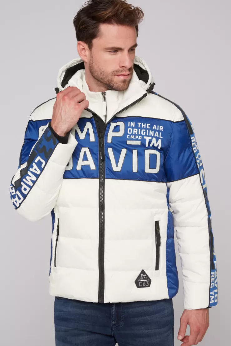 CAMP DAVID & SOCCX Winterjacke mit Colour-Blocking und Logo-Design kitt Clearance