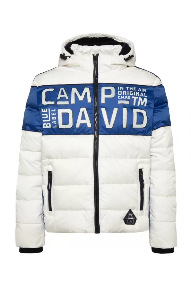 CAMP DAVID & SOCCX Winterjacke mit Colour-Blocking und Logo-Design kitt Clearance