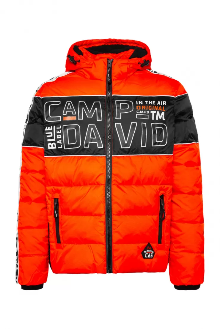 CAMP DAVID & SOCCX Winterjacke mit Colour-Blocking und Logo-Design signal orange signalorange Flash Sale