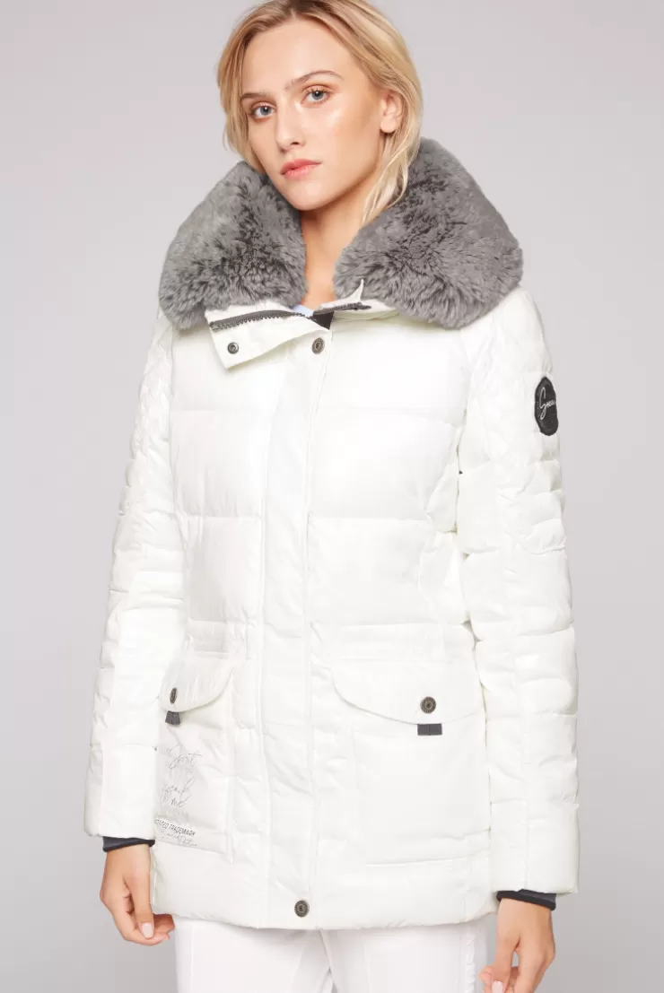 CAMP DAVID & SOCCX Winterjacke mit hohem Kragen und Steppmuster ivory Cheap