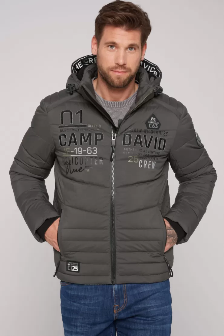 CAMP DAVID & SOCCX Winterjacke mit Kapuze im Ski-Design dark anthra darkanthra Flash Sale